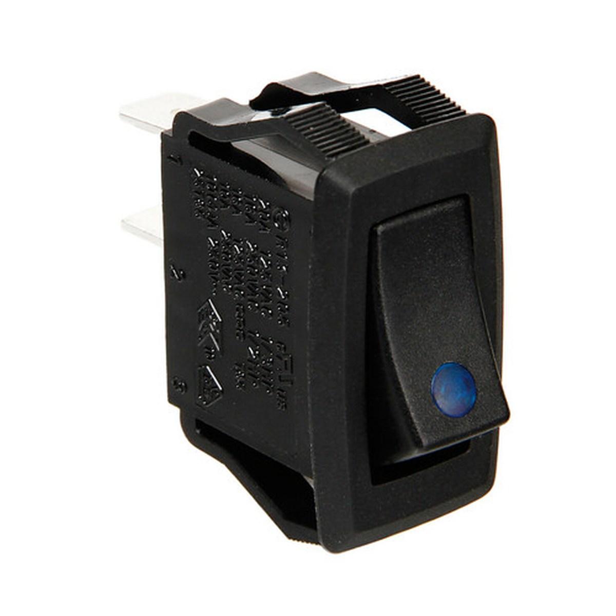Lampa Micro interruttore con spia a Led - 12/24V - Blu 45540