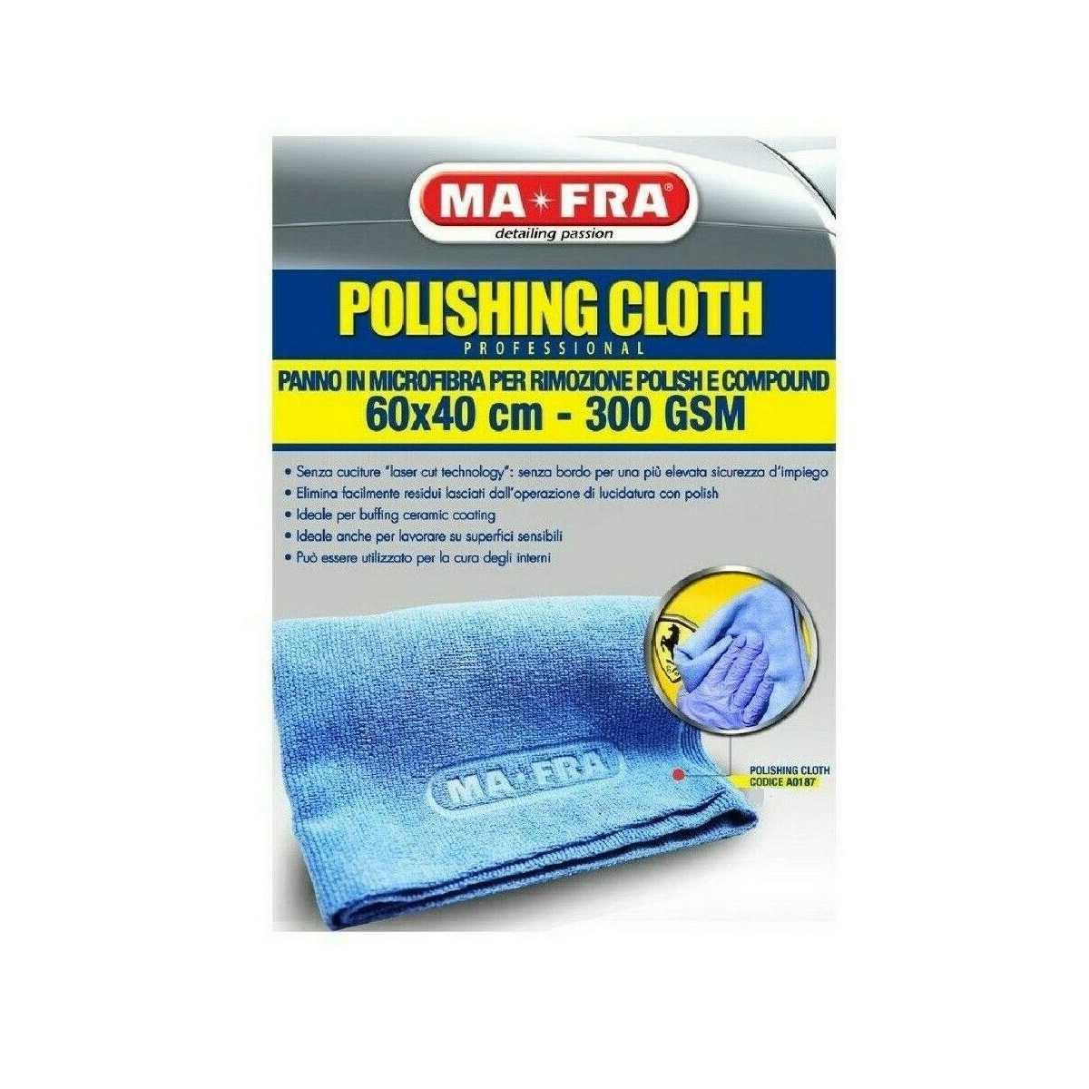 Mafra mafra Polishing Cloth Panno in microfibra per la rimozione di polish  e compound A0187 8005553018580